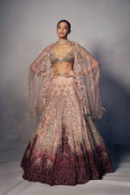 Load image into Gallery viewer, Joslyn Shimmer Tulle Bridal Lehenga Set