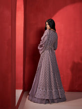 Load image into Gallery viewer, Anya Chikankari Kalidar Kurta And Lehenga Set