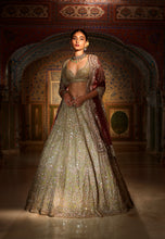 Load image into Gallery viewer, Sage Green Lehenga Set