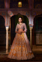Load image into Gallery viewer, Yellow Silver Zardozi Lehenga Set