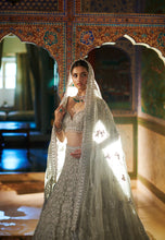 Load image into Gallery viewer, Silver Zardozi Lehenga Set
