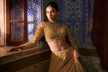 Load image into Gallery viewer, Gold Sequin Lehenga Set