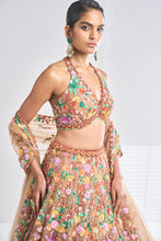 Load image into Gallery viewer, Caramel Multi-Coloured Lehenga Set