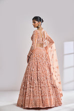 Load image into Gallery viewer, Copper Sequin Lehenga Set