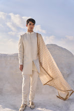 Load image into Gallery viewer, Cream Dori Sherwani Set