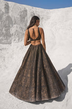 Load image into Gallery viewer, Black Cut Work Lehenga Set