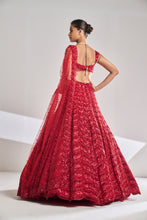 Load image into Gallery viewer, Red Leaf Lehenga