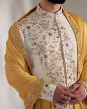 Load image into Gallery viewer, Ivory Ochre Sherwani