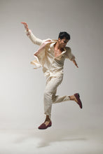 Load image into Gallery viewer, Ivory Textured Overcoat Set