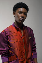 Load image into Gallery viewer, Orange+Purple Ombre Jacket