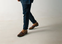 Load image into Gallery viewer, Peacock Green Marble Dye Trousers