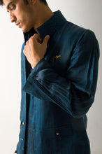 Load image into Gallery viewer, Peacock Green Marble Dye Jacket