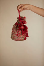 Load image into Gallery viewer, RED FLORAL ORGANZA FLORAL LEHENGA SET SET