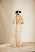 Load image into Gallery viewer, Off White Floral Saree
