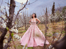 Load image into Gallery viewer, Kristle Pleated Satin Gown