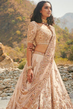 Load image into Gallery viewer, Ivory Silk Lehenga Set