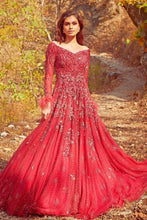 Load image into Gallery viewer, Burgundy Tulle Gown