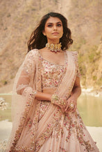Load image into Gallery viewer, Sepia Silk Lehenga Set