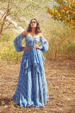 Load image into Gallery viewer, Blue Chiffon Co-Ord Sets