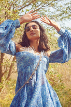 Load image into Gallery viewer, Blue Chiffon Co-Ord Sets