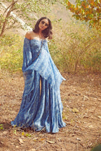 Load image into Gallery viewer, Blue Chiffon Co-Ord Sets