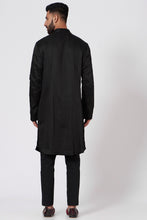 Load image into Gallery viewer, Black silk Kurta set