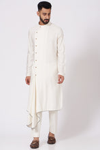 Load image into Gallery viewer, Ivory Drape Kurta set