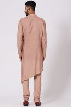 Load image into Gallery viewer, Champagne Shoulder buttoned Kurta set