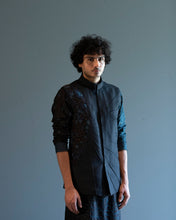 Load image into Gallery viewer, Charcoal Grey organza jacket