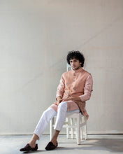 Load image into Gallery viewer, Old rose Nehru jacket