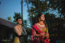 Load image into Gallery viewer, Pink And Yellow Floral Jewellery Set (\Wbte6Chk-04)