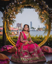 Load image into Gallery viewer, Pink And Yellow Floral Jewellery Set (\Wbte6Chk-04)