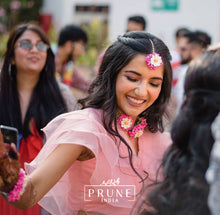 Load image into Gallery viewer, Pink Floral Jewellery Set (Wbte3Ch-04)