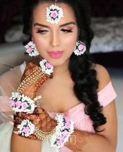 Load image into Gallery viewer, Pink Floral Jewellery Set (Wbteh-03)