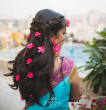 Load image into Gallery viewer, Pink Floral Jewellery Set (Sstj6Ch12F-05)