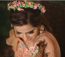 Load image into Gallery viewer, Multi Colour Floral Jewellery Set (Wbfteh-03)