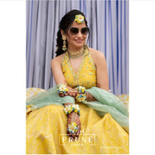 Load image into Gallery viewer, Yellow Floral Jewellery Set (Bsth-02)