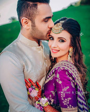 Load image into Gallery viewer, Purple Floral Jewellery Set (Bsh-01)