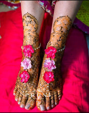 Load image into Gallery viewer, Pink Floral Jewellery Set (Sstecha-05)