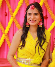 Load image into Gallery viewer, Pink Floral Jewellery Set (Ssrtjh-03)