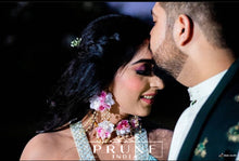 Load image into Gallery viewer, Pink Floral Jewellery Set (Sstja-03)