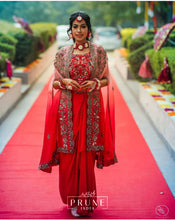 Load image into Gallery viewer, Red And White Floral Jewellery Set (Wbtek3Ch-04)