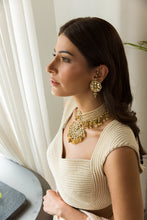 Load image into Gallery viewer, Swarovski Crystal Necklace With Brown Tone Beads