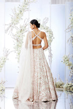 Load image into Gallery viewer, Cream Floral Lehenga Set