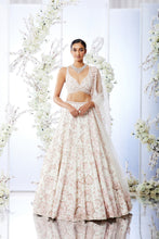 Load image into Gallery viewer, Cream Floral Lehenga Set