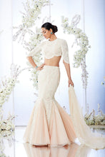 Load image into Gallery viewer, Powder Peach Fish Cut Lehenga Set