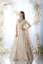 Load image into Gallery viewer, Champagne Floral Lehenga Set
