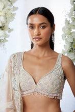 Load image into Gallery viewer, Beige Floral Lehenga Set