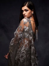 Load image into Gallery viewer, Silver Metallic Saree