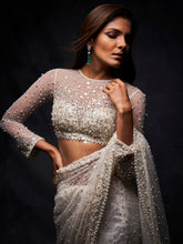 Load image into Gallery viewer, Crystal Pearl Saree